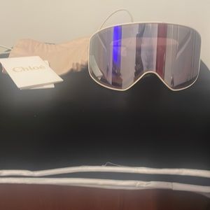 Women's Ski Mask Sunglasses Ch0072s 001 Cream 99mm